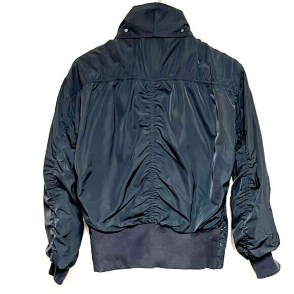 ATHLETA Point Reyes Black Moto Bomber Jacket Womens Sz S - Picture 8 of 14